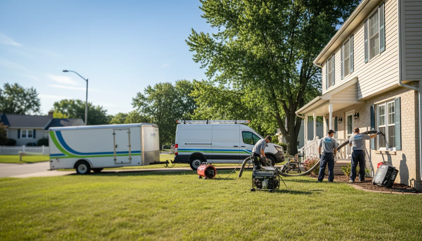 Flooded Basement Restoration And Cleanup With Repair in Waterloo, WI near me